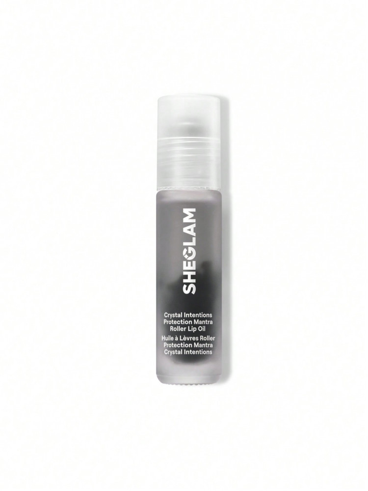 Crystal Intentions Protection Mantra Roller Lip Oil-Obsidian